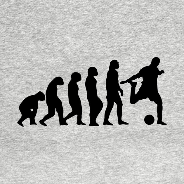 Football Evolution (white tshirt) by YiannisTees